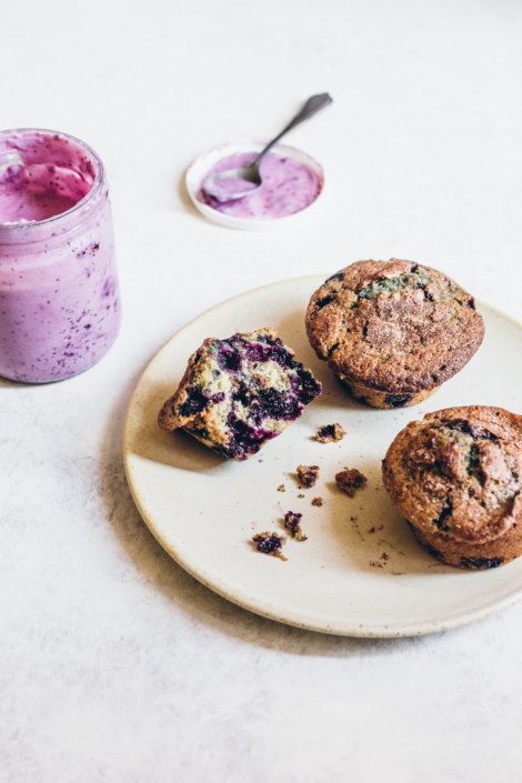 Muffins aux myrtilles Muffins à la myrtille