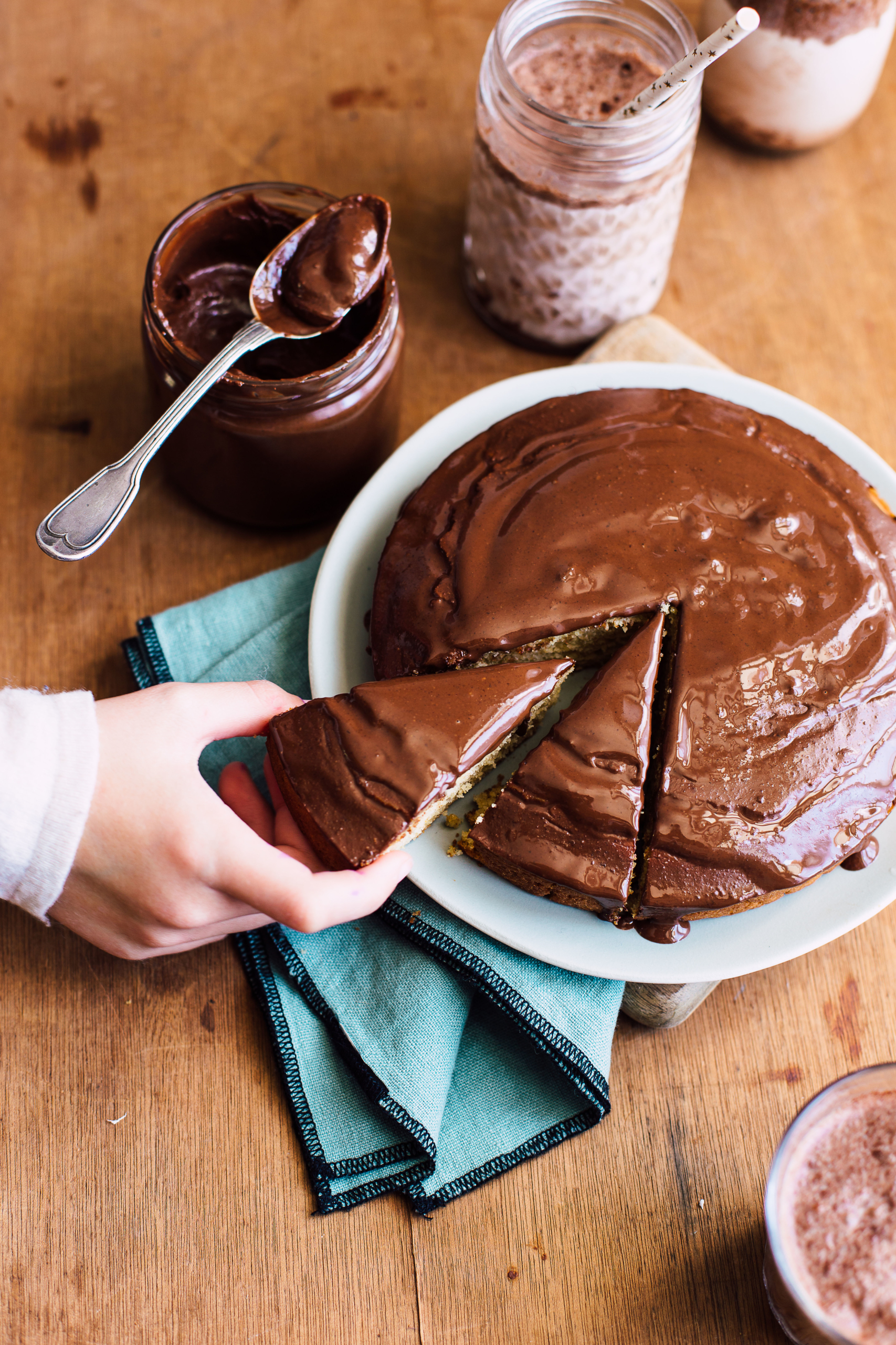 Gâteau au yaourt à la pâte à tartiner